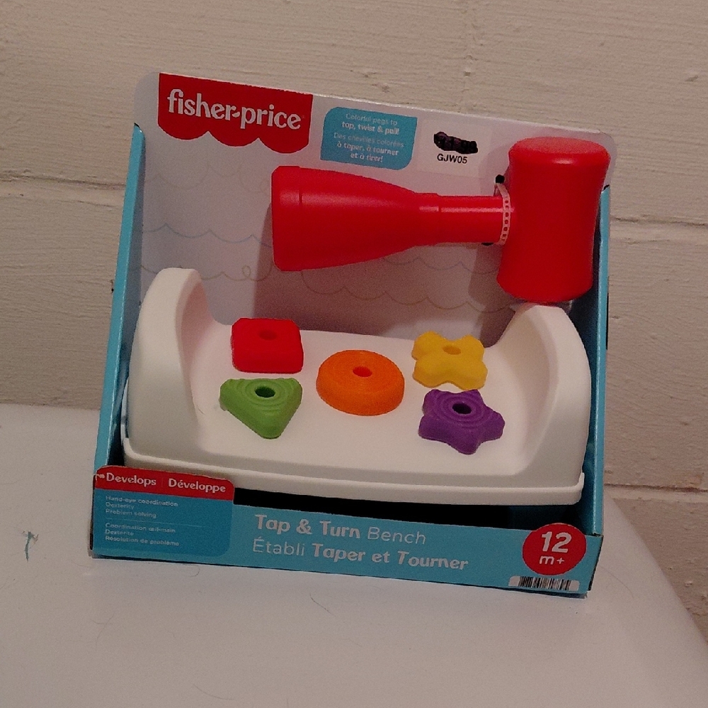 Fisher-Price Tap & Turn Bench - Red, White, Purple, Orange, Green